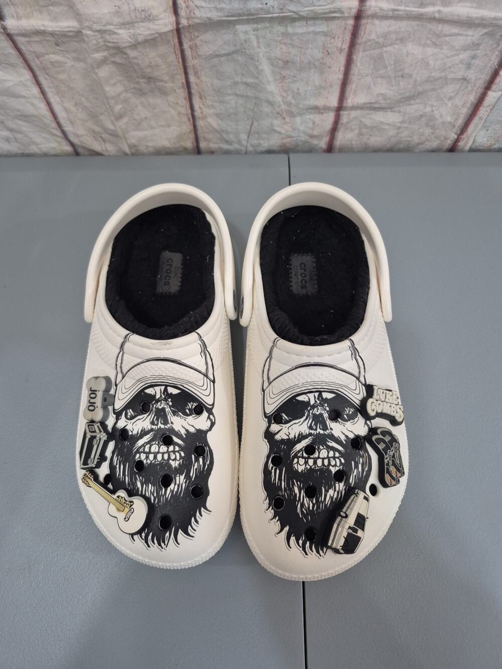 Crocs Classic Lined Clog Luke Combs Skully Limited Edition Collaboration M5/W7